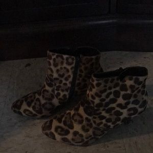 Leopard booties